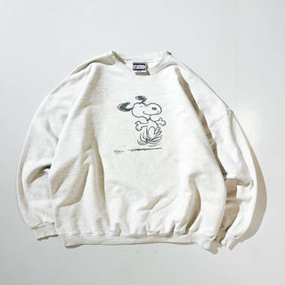 90's HANES スヌーピー キャラクター プリント スウェット シャツ