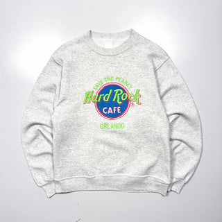 90's HARD ROCK CAFE 刺繍 "ORLANDO" スウェット シャツ