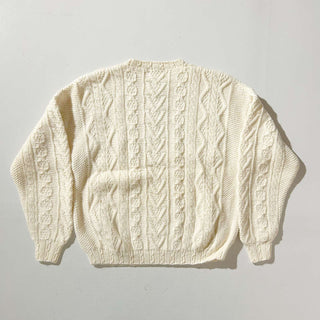 90's "Hand knit" Talbots アランニット セーター