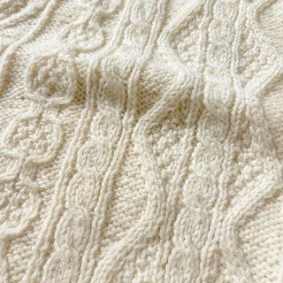 90's "Hand knit" Talbots アランニット セーター