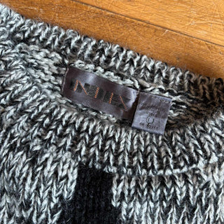 ～90's INDEX 総柄 アクリル ニット セーター