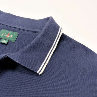 90's J.CREW リブライン ソリッド ポロシャツ