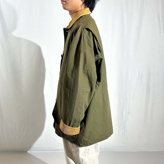 90's J.Crew オリーブ 襟コーデュロイ ハンティング ジャケット