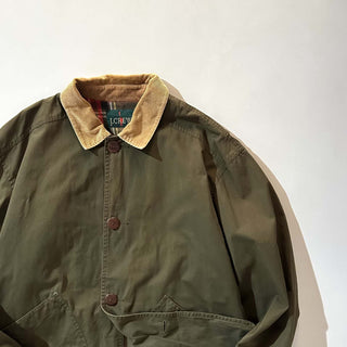 90's J.Crew オリーブ 襟コーデュロイ ハンティング ジャケット