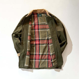 90's J.Crew オリーブ 襟コーデュロイ ハンティング ジャケット