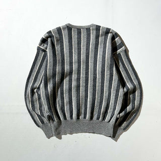 90's JOS.A.BANK ラムウール マルチストライプ Vネック ニット セーター