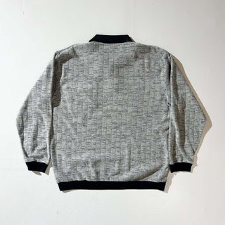 90's John Blair レーヨン混 パイル地 L/S ポロシャツ