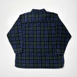 90's L.A.BLUES ブラックウォッチ フルジップ コーデュロイ シャツ ジャケット