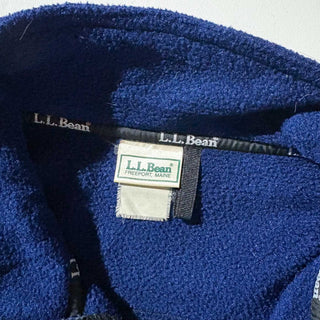 90's L.L.BEAN ハーフジップ フリース プルオーバー(ネイビー)