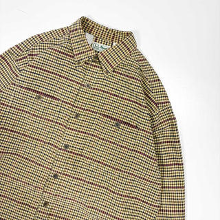 90's L.L.BEAN コットン B.D. チェック L/S シャツ