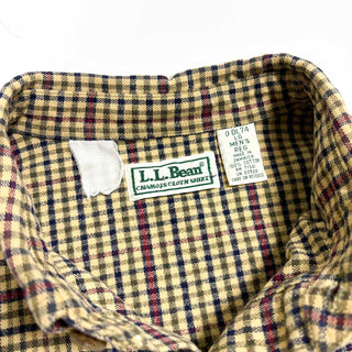 90's L.L.BEAN コットン B.D. チェック L/S シャツ