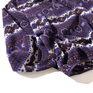 90's L.L.Bean 総柄 スナップTタイプ フリース プルオーバー