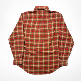 90's LANDS' END B.D. マルチチェック L/S ネルシャツ