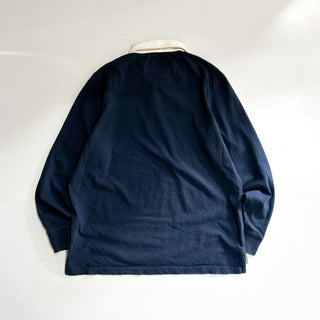 90's LANDS' END 無地 ラガーシャツ