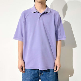 90's LANDS' END ラグラン 鹿の子 ポロシャツ