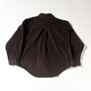 90's LAUREN BROOKE 太畝 コーデュロイ ジップアップ L/Sシャツ