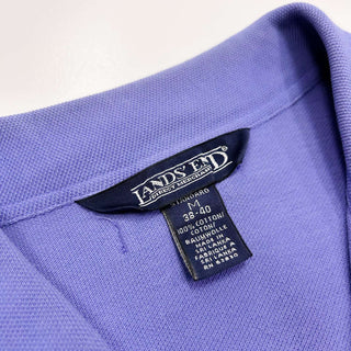 90's Lands' END 鹿の子地 開襟 S/Sシャツ