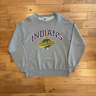 90's ''made in USA'' Lee SPORT INDIANS プリント スウェット シャツ