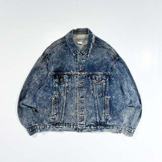 90's Levi's ケミカルウォッシュ デニム トラッカー ジャケット