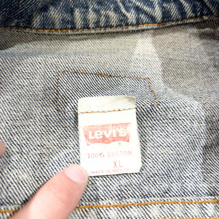 90's Levi's ケミカルウォッシュ デニム トラッカー ジャケット