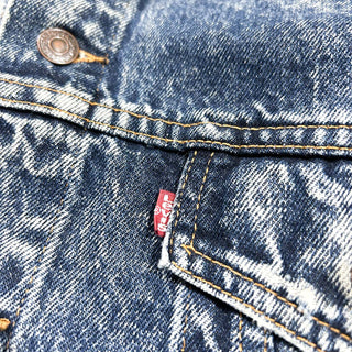 90's Levi's ケミカルウォッシュ デニム トラッカー ジャケット