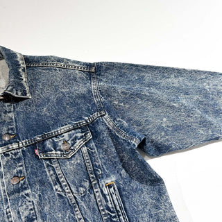 90's Levi's ケミカルウォッシュ デニム トラッカー ジャケット