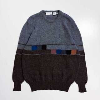 ～90's "MADE IN ITALY" alan craig コンポジション デザイン ウール ニット セーター