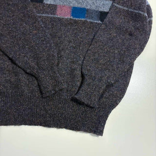 ～90's "MADE IN ITALY" alan craig コンポジション デザイン ウール ニット セーター