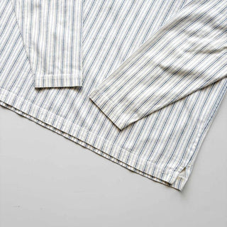 90's "MADE IN TURKEY" Great Land ヘンリーネック ストライプ カットソー