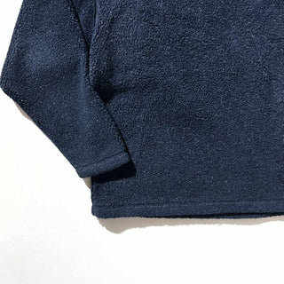 90's "MADE IN USA" EMS ビッグパイル フリース プルオーバー(ネイビー)
