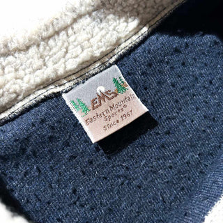 90's "MADE IN USA" EMS ビッグパイル フリース プルオーバー(ネイビー)