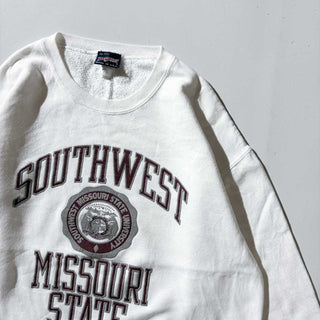 90's "MADE IN USA" JAN SPORTS カレッジ プリント スウェット シャツ