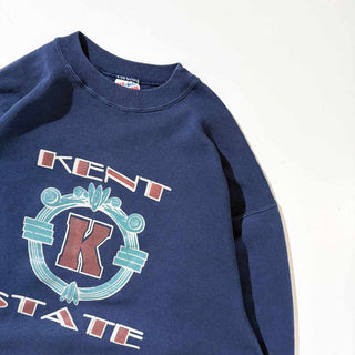 90's "MADE IN USA" KENT STATE カレッジ プリント スウェット