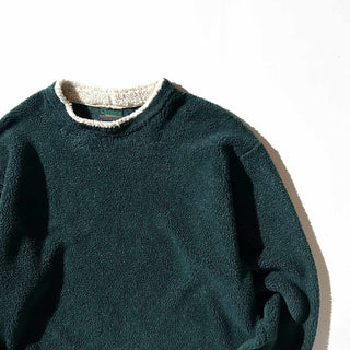 90's "MADE IN USA" KENYON ビッグパイル フリース プルオーバー(グリーン)