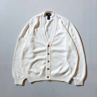 90's "MADE IN USA" LANDS'END コットン ニット カーディガン