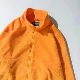 90's "MADE IN USA" LANDS'END フルジップ フリース ジャケット(マンゴー)