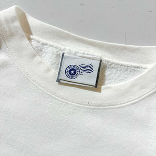 90's "MADE IN USA" POST MARK AMERICA "POSTAGE STAMP" ワンポイント スウェット