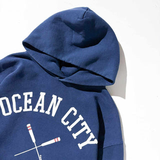 90's "MADE IN USA" RUSSELL ATHLETIC カレッジプリント スウェット パーカ