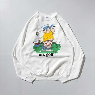 90's "MADE IN USA" SHARKY'S ユーモア  プリント スウェット