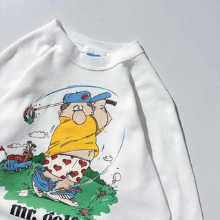 90's "MADE IN USA" SHARKY'S ユーモア  プリント スウェット