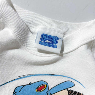 90's "MADE IN USA" SHARKY'S ユーモア  プリント スウェット