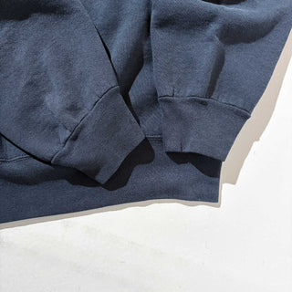 90's "MADE IN USA" 袖プリント バイクショップ スウェット シャツ