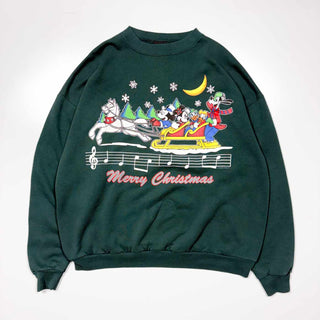 90's "made in USA" MICKEY UNLIMITED ディズニー プリント スウェット