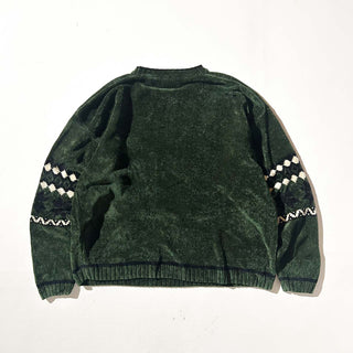 90's MODERN ELEMENTS ノルディックパターン モールニット セーター