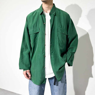 90's NAF NAF シルク L/S シャツ