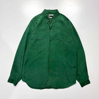 90's NAF NAF シルク L/S シャツ
