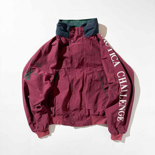 90's NAUTICA 袖刺繍 コットン セーリング ジャケット