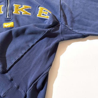 90's NIKE ハーフジップ リバースウィーブタイプ スウェット パーカ