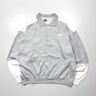 90's NIKE 切替 ポロ スウェット シャツ