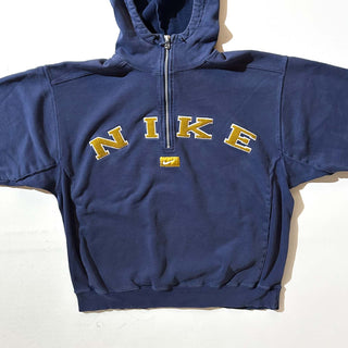 90's NIKE ハーフジップ リバースウィーブタイプ スウェット パーカ